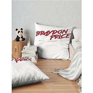 Braydon Price Merch Braydon Logo Tee Throw Pillow Premium Merch Store