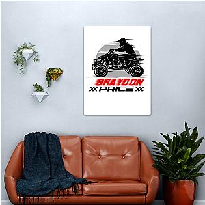 Braydon Price Merch Braydon Bike Canvas Print Premium Merch Store