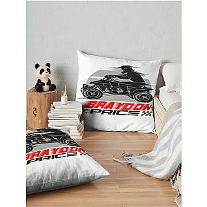 Braydon Price Merch Braydon Bike Throw Pillow Premium Merch Store