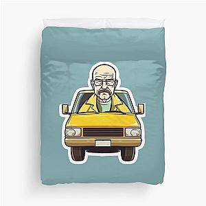 Breaking Bad Walter White in Funny Cartoon Car Sticker Duvet Cover