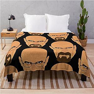 Walter White Breaking Bad Face Throw Blanket