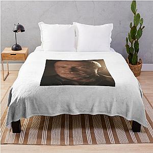 Stretched Breaking Bad Mike Finger Meme Throw Blanket