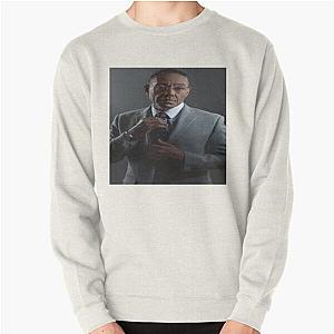 Stretched Gus Fring Face Breaking Bad Meme Pullover Sweatshirt