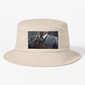 Stretched Gus Fring Face Breaking Bad Meme Bucket Hat