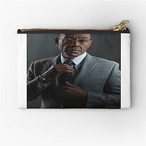 Stretched Gus Fring Face Breaking Bad Meme Zipper Pouch