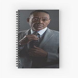 Stretched Gus Fring Face Breaking Bad Meme Spiral Notebook