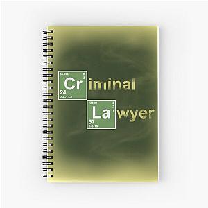 Breaking Bad Quote Criminal Lawyer Spiral Notebook