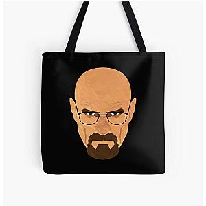 Walter White Breaking Bad Face All Over Print Tote Bag