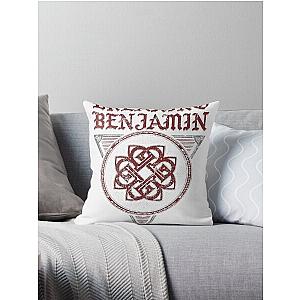 b red benjamin Throw Pillow