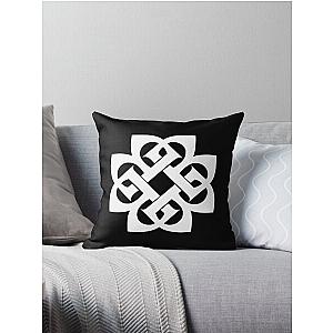 white benjamin Throw Pillow