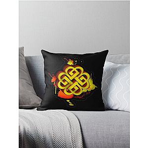 breaking block Throw Pillow