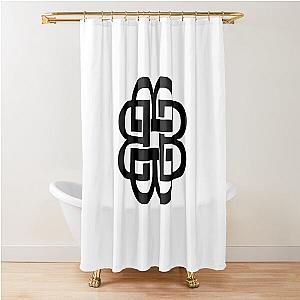 black breaking Shower Curtain