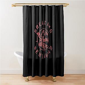 breaking a sign Shower Curtain