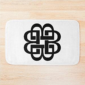 black breaking Bath Mat