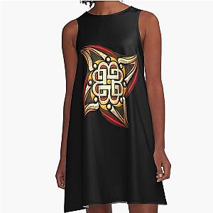 Angels Fall Breaking Rock Band Gift Fan A-Line Dress