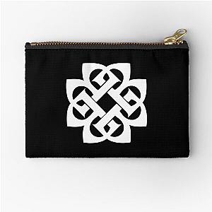 white benjamin Zipper Pouch