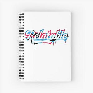 Brent Rivera Merch Relatable-White Camo Melting Spiral Notebook