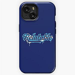 Brent Rivera Merch Relatable-Navy Camo Melting iPhone Tough Case