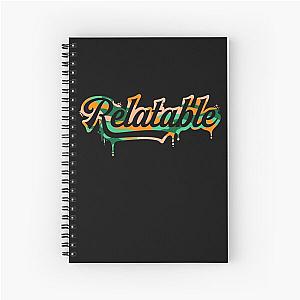 Brent Rivera Merch Relatable-Black Camo Melting Spiral Notebook