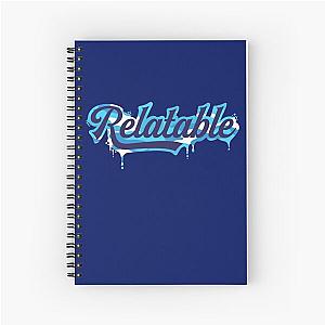 Brent Rivera Merch Relatable-Navy Camo Melting Spiral Notebook