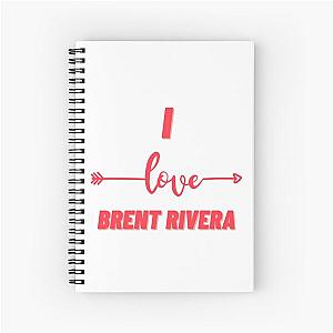 Brent rivera love Spiral Notebook