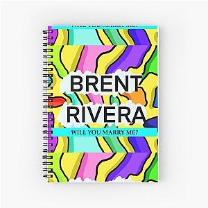 brent rivera will you marry me? Spiral Notebook