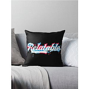 Brent Rivera Merch Relatable-White Camo Melting Throw Pillow