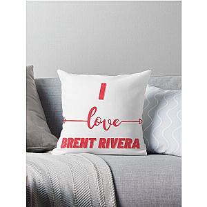 Brent rivera love Throw Pillow