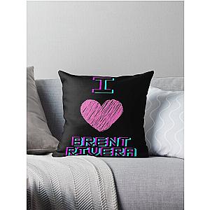 Brent rivera love Throw Pillow