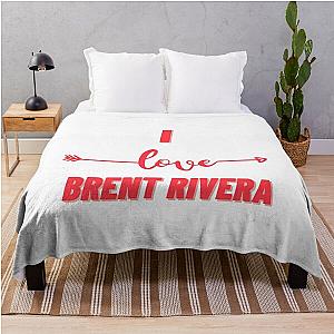 Brent rivera love Throw Blanket