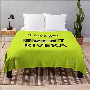 i love you brent rivera Throw Blanket