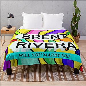 brent rivera will you marry me? Throw Blanket