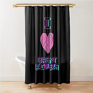 Brent rivera love Shower Curtain