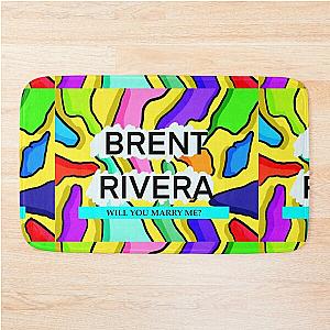 brent rivera will you marry me? Bath Mat