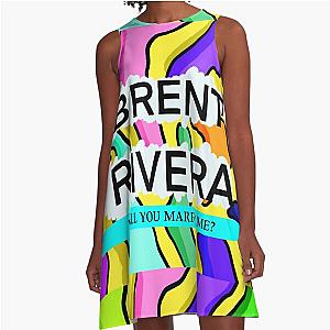 brent rivera will you marry me? A-Line Dress