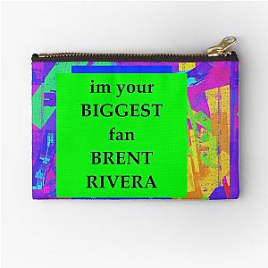 im your biggest fan brent rivera Zipper Pouch