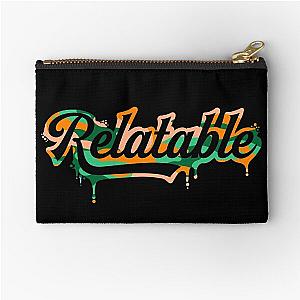 Brent Rivera Merch Relatable-Black Camo Melting Zipper Pouch