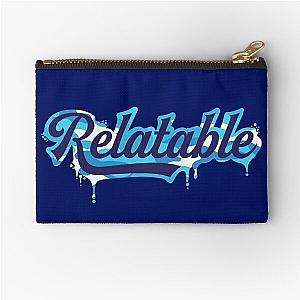 Brent Rivera Merch Relatable-Navy Camo Melting Zipper Pouch