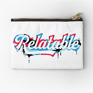 Brent Rivera Merch Relatable-White Camo Melting Zipper Pouch