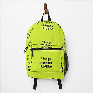 i love you brent rivera Backpack