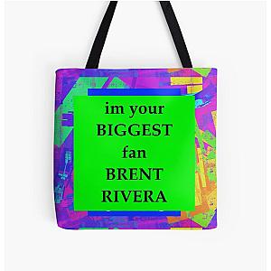 im your biggest fan brent rivera All Over Print Tote Bag