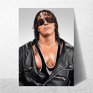 Pink And Black Icon Bret Hart Bret Hart Posters