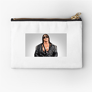Pink And Black Icon Bret Hart Bret Hart Zipper Pouches