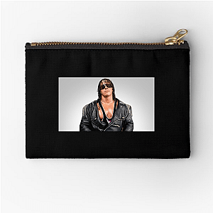 Pink And Black Icon Bret Hart Bret Hart Zipper Pouches