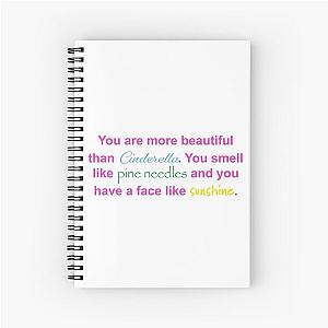 Bridesmaids Cinderella Quote Spiral Notebook