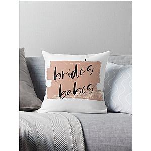 Bride's Babes Bridesmaids Tribe Throw Pillow