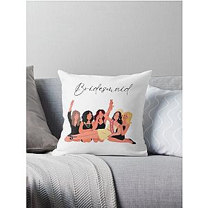 Bridesmaids celebrating Throw Pillow