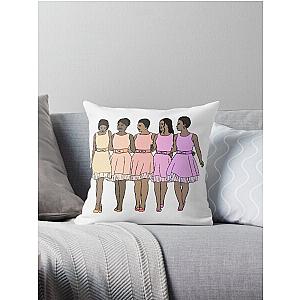 Girlfriends as Bridesmaids  Throw Pillow