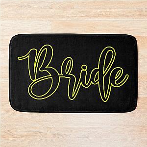 bride and bridesmaids yellow Bath Mat