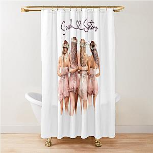 Soul Sisters Bachelorette Bridesmaids Watercolor Art Shower Curtain